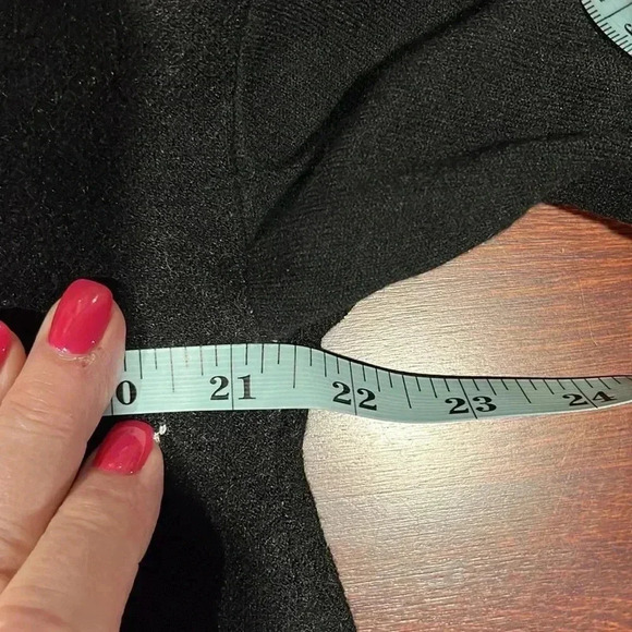 Banana Blue Womens Sweater Black/White L Turtleneck Graphic Design Abstract Boxy - Picture 8 of 10